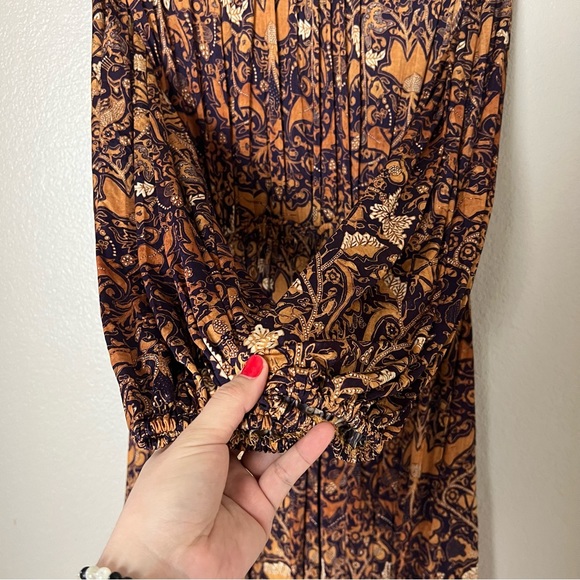 Ulla Johnson Mini Dress Small Wilhemina Celestial Orange Purple Floral Feminine - Picture 8 of 16